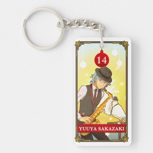 Hatoful Advent calendar 14: Yuuya Sakazaki Keychain (Front)