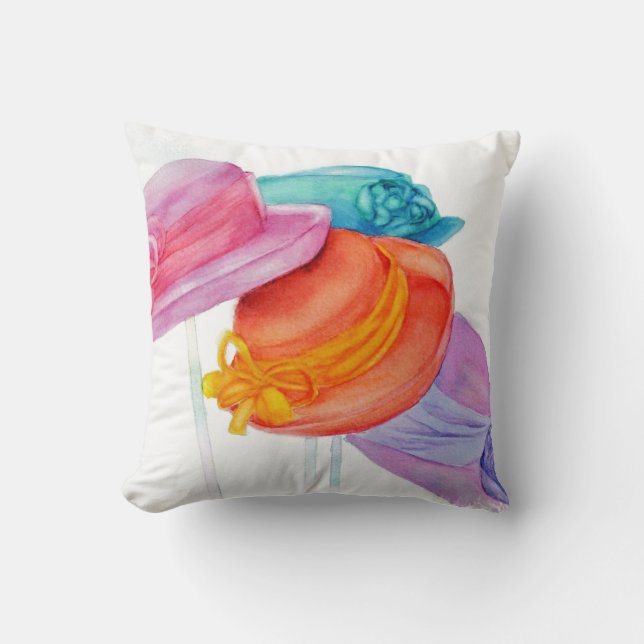 HATS OFF FUN THROW PILLOW (Front)