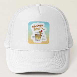 HATS - WHISKEY SOUR RECIPE COCKTAIL ART