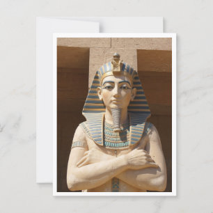 Hatshepsut Sphinx Female Pharaoh Statue Postcard