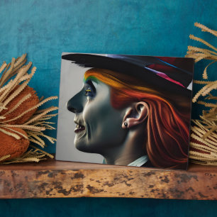 Hatter AI generated art Plaque