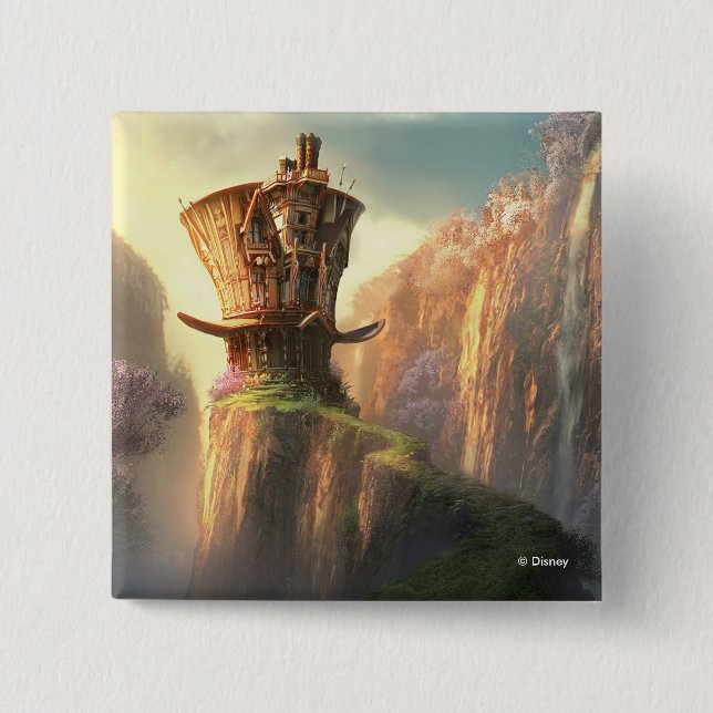 Hatter House 2 Inch Square Button (Front)