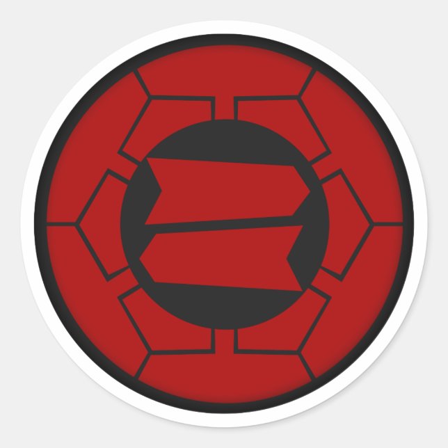 Hattori Clan Kamon Classic Round Sticker (Front)