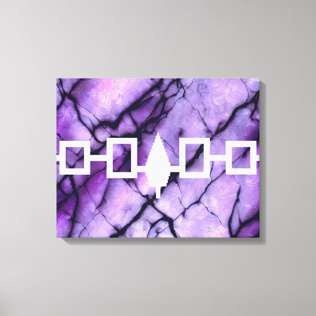 Haudenosaunee Confederacy Flag  Canvas Print (Front)
