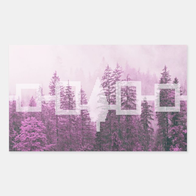 Haudenosaunee Misty Forest Flag  Sticker (Front)