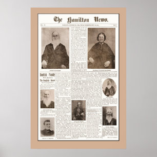 Haughey Family Reunion -Sept 16, 1904- Brown Poster