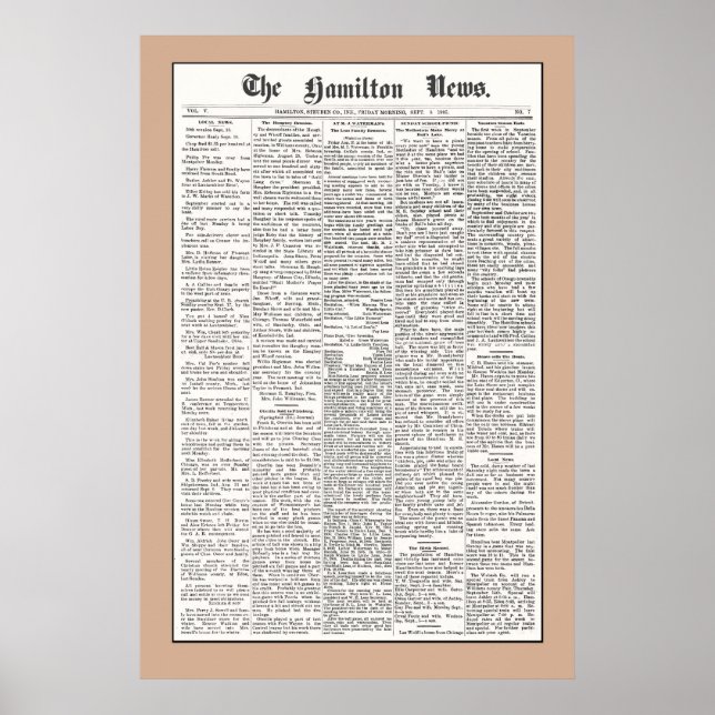 Haughey Family Reunion - Sept 8, 1905, Brown Poster (Front)