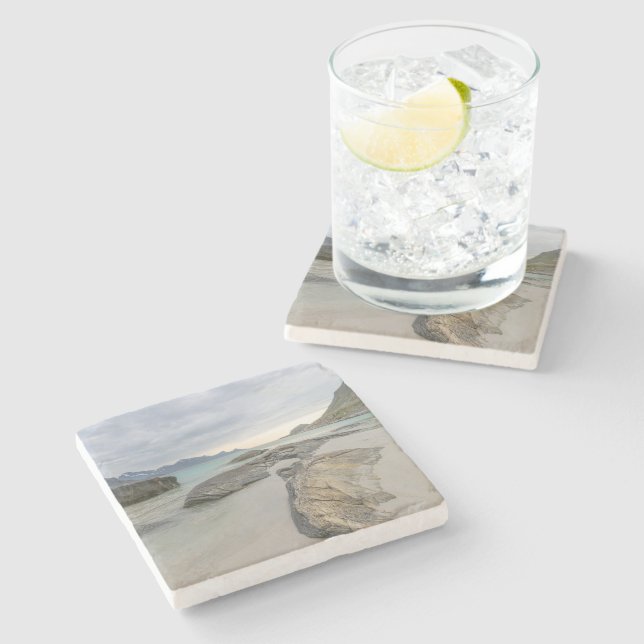 Haukland Lofoten Stone Coaster (Side)