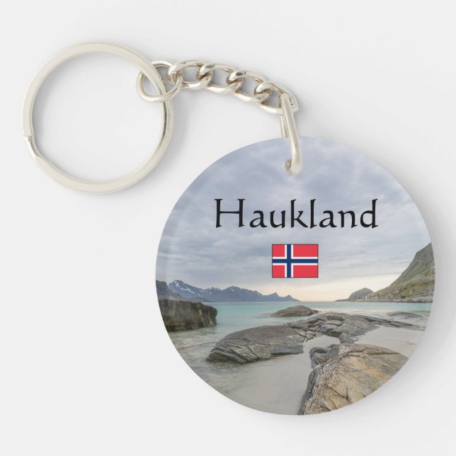 Haukland Souvenir Keychain (Front)