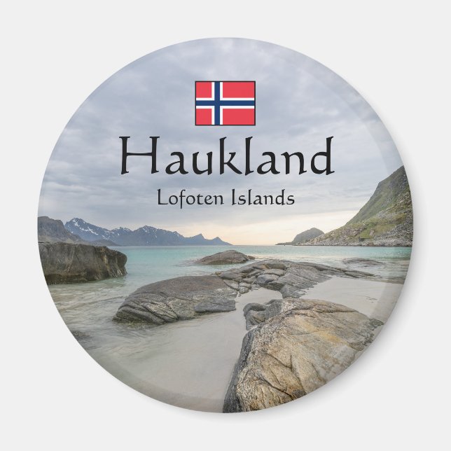 Haukland Souvenir Magnet (Front)