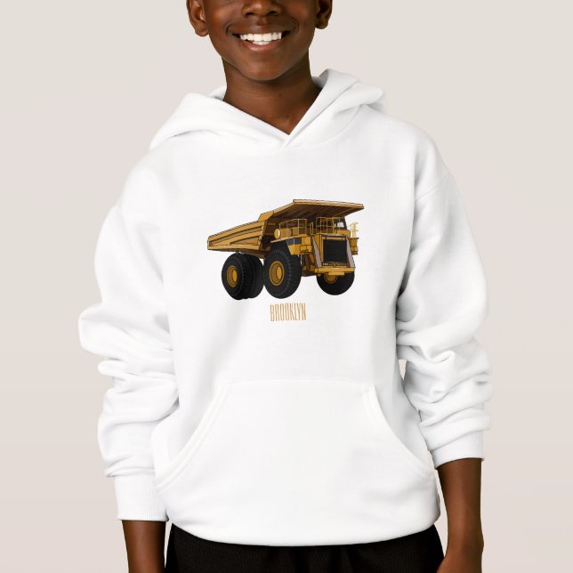 Haul truck cartoon illustration (Front)