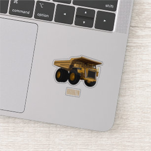 Haul truck cartoon illustration