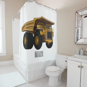 Haul truck cartoon illustration