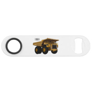 Haul truck cartoon illustration bar key