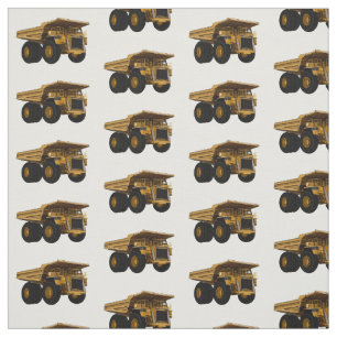 Haul truck cartoon illustration fabric