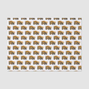 Haul truck cartoon illustration tissue paper