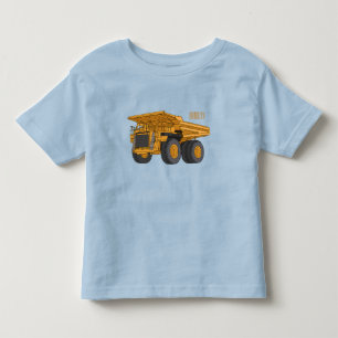 Haul truck cartoon illustration toddler t-shirt