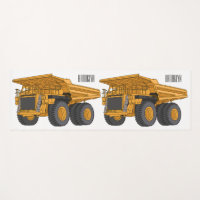 Haul truck cartoon illustration