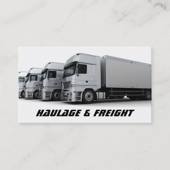 Haulage and Freight Business Card (Front)