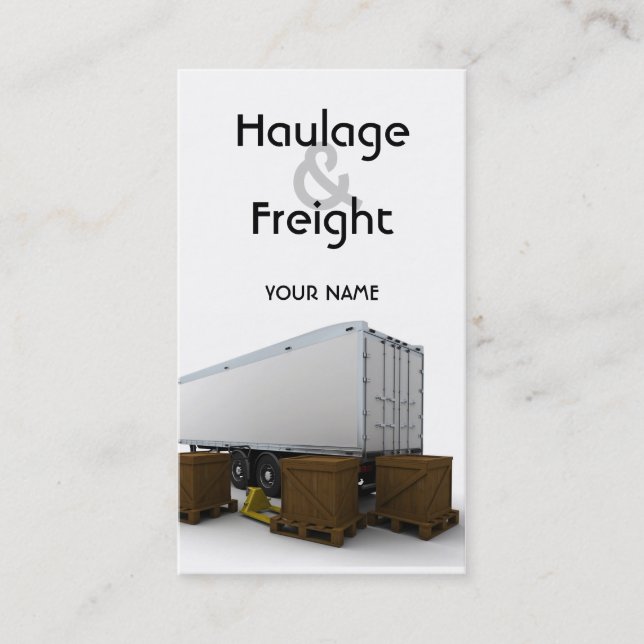 Haulage & Freight Business Card (Front)