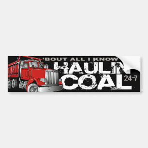 HAULIN' COAL BUMPER STICKER