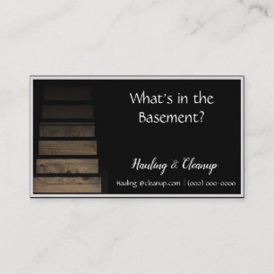 Hauling Cleanup Business Card