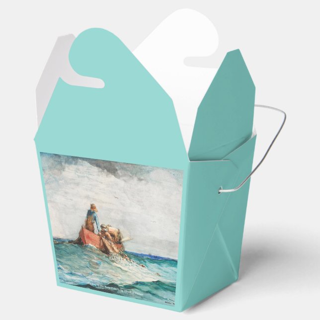 Hauling In The Nets (1887) By Winslow Homer Favor Box (Opened)