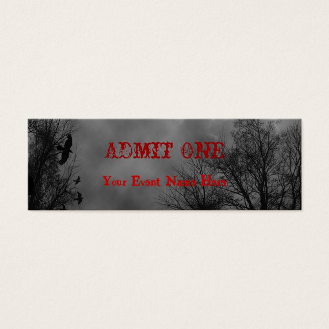 Hauné Sky Halloween Ticket Modèle (Devant)