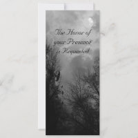 Hauned Road avec Ravens Custom Wedding Invitation