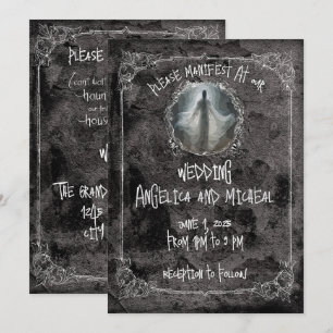 Haunt Our First House Wedding  Invitation