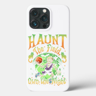 Haunt The Field Own The Night Sports Halloween iPhone 13 Pro Case