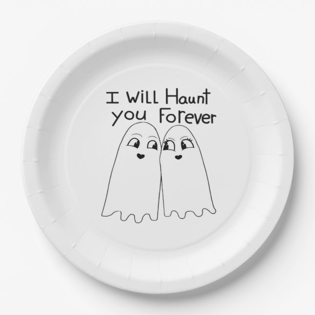 Haunt You - Till Death Do Us Classic  Paper Plate (Front)