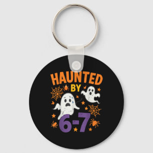 Haunted 67 Ghost Math Teacher Halloween Costume Ma Keychain