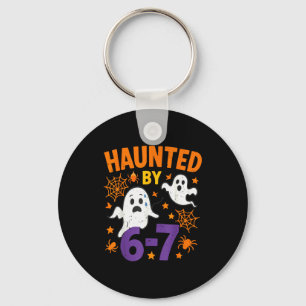 Haunted 67 Ghost Math Teacher Halloween Costume Ma Keychain