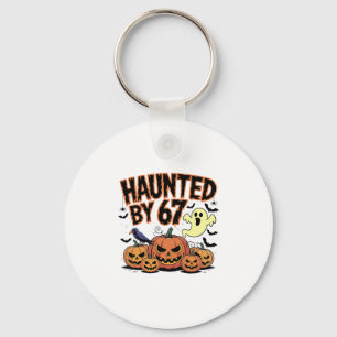 Haunted 67 Meme Six Seven 6-7 Funny Internet Joke  Keychain