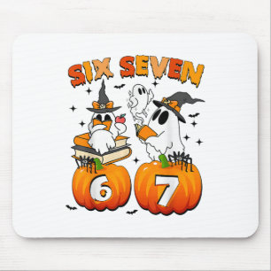 Haunted 67 Meme Six Seven 6-7 Funny Internet Joke  Mouse Pad