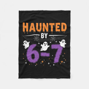 Haunted 67 Number 67 Six Seven Meme Fleece Blanket