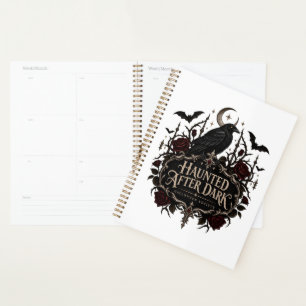 Haunted After Dark Halloween Gothic Raven Design Planner