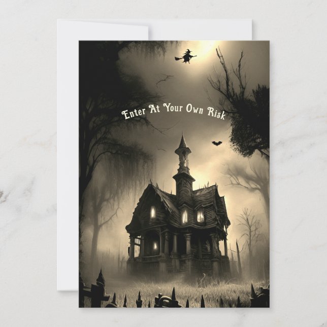 Haunted All Hallows Eve Party Invitation (Front)