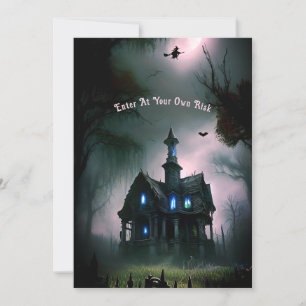 Haunted All Hallows Eve Party Invitation