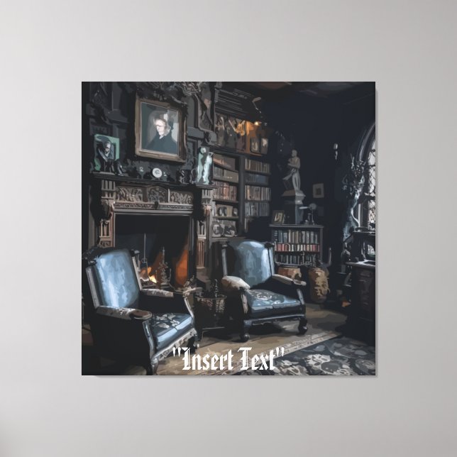 Haunted Archives Canvas Print (Front)