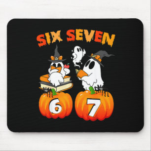 Haunted By 67 - Funny Boo Ghost Pumpkin Halloween  Mouse Pad