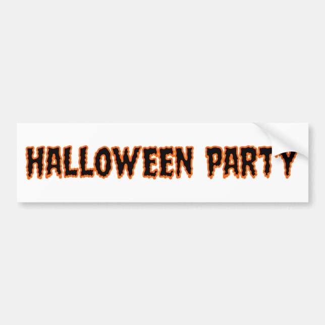 Haunted by 67 Funny Ghost And Pumpkin Halloween Bumper Sticker (Front)