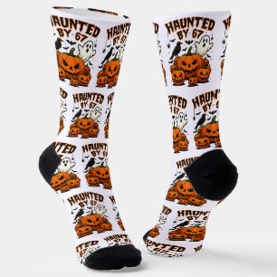 Haunted by 67 Funny Ghost And Pumpkin Halloween Socks