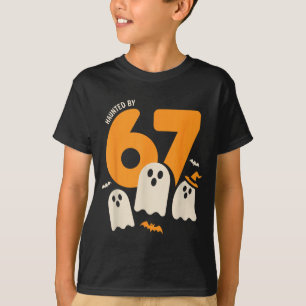 Haunted By 67 Funny Halloween Meme Design  T-Shirt