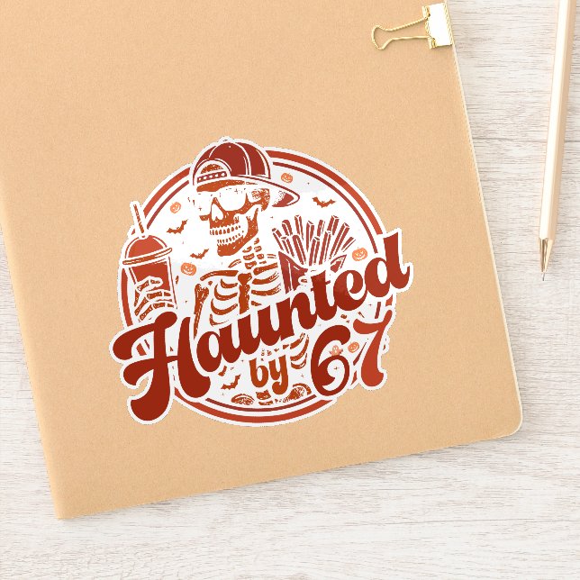 Haunted By 67 Funny Halloween Six Seven 67 Meme (Notebook)