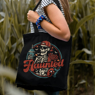 Haunted By 67 Funny Halloween Six Seven 67 Meme Tote Bag