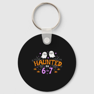 Haunted By 67 Funny Six Seven Meme Halloween Costu Keychain