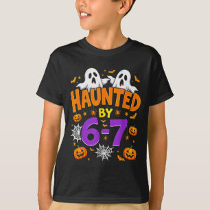 Haunted By 67 Funny Six Seven Meme Pumpkin Ghost H T-Shirt