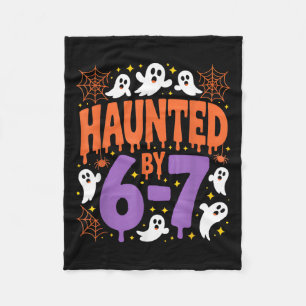 Haunted By 67 Ghosts And Sders Six Seven Gen Hallo Fleece Blanket